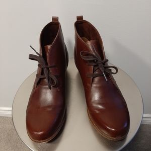 Clarks Brown Nubuck Booties Sz 12M